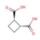 trans-Cyclobutane-1,2-dicarboxylic acid (CAS 1124-13-6) - chemical structure image
