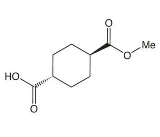trans-Cyclohexane-1,4-dicarboxylic acid monomethyl ester (CAS 15177-67-0) - chemical structure image