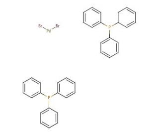 trans-Dibromobis(triphenylphosphine)palladium(II) (CAS 22180-53-6) - chemical structure image