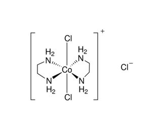 trans-Dichlorobis(ethylenediamine)cobalt(III) chloride (CAS 14040-33-6) - chemical structure image