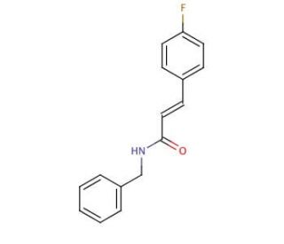 trans N-Benzyl-4-fluorocinnamamide (CAS 612095-66-6) - chemical structure image