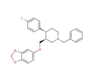 trans N-Benzyl Paroxetine (CAS 105813-14-7) - chemical structure image