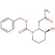 trans-N-Benzyloxycarbonyl 3-Hydroxy-2-(2-oxopropyl)piperidine - chemical structure image