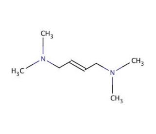 trans-N,N,N&prime;,N&prime;-Tetramethyl-2-butene-1,4-diamine (CAS 111-52-4) - chemical structure image