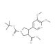 (trans-Racemic) 1-tert-Butyl 3-methyl 4-(5,6-di-methoxypyridin-3-yl)pyrrolidine-1,3-dicarboxylate - chemical structure image