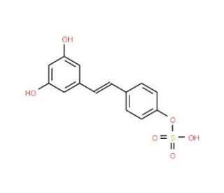 trans Resveratrol-4&prime;-sulfate (CAS 858187-19-6) - chemical structure image
