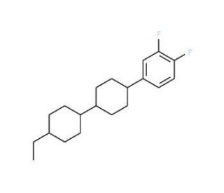 trans,trans-4-(3,4-Difluorophenyl)-4&prime;-ethyl-bicyclohexyl (CAS 118164-50-4) - chemical structure image