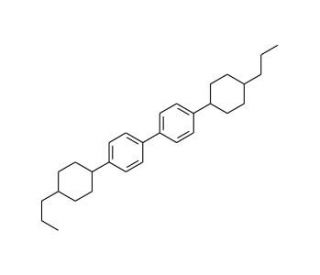 trans,trans-4,4&prime;-Bis-(4-propylcyclohexyl)-biphenyl (CAS 85600-56-2) - chemical structure image