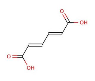 trans,trans-Muconic acid (CAS 3588-17-8) - chemical structure image