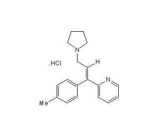 trans-Triprolidine hydrochloride (CAS 6138-79-0) - chemical structure image