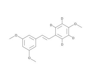 trans-trismethoxy Resveratrol-d4 (CAS 1089051-64-8) - chemical structure image