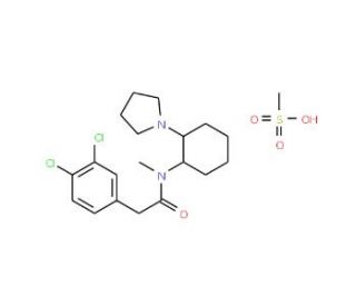 (&plusmn;)-trans-U-50488 methanesulfonate salt (CAS 83913-05-7) - chemical structure image