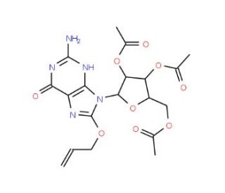 Tri-O-acetyl-8-(allyloxy)guanosine - chemical structure image