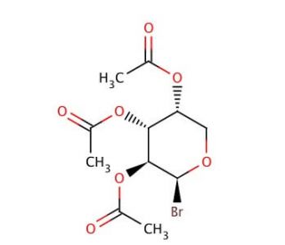 Tri-O-acetyl-&beta;-D-arabinosylbromide (CAS 3068-29-9) - chemical structure image