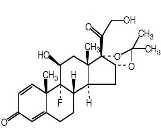 Triamcinolone acetonide (CAS 76-25-5) - chemical structure image
