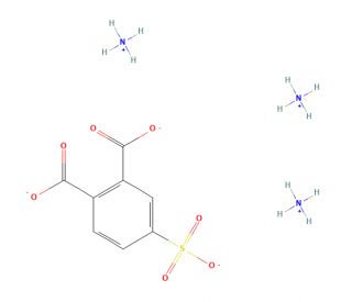 Triammonium 4-Sulfophthalate (CAS 22411-24-1) - chemical structure image