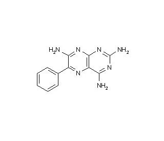 Triamterene (CAS 396-01-0) - chemical structure image