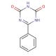 Triazine-2,4-dihydroxy, 6-phenyl- (CAS 7459-63-4) - chemical structure image