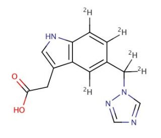 Triazolomethylindole-3-acetic Acid-d5 - chemical structure image