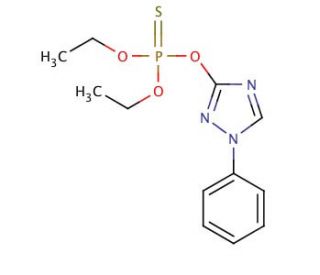 Triazophos (CAS 24017-47-8) - chemical structure image