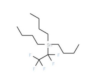 Tributyl(pentafluoroethyl)stannane (CAS 1426-66-0) - chemical structure image