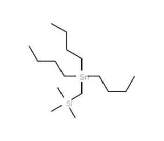 Tributyl(trimethylsilylmethyl)tin (CAS 77425-85-5) - chemical structure image