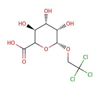 Trichloroethyl &beta;-D-Glucuronide (CAS 97-25-6) - chemical structure image