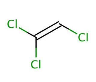 Trichloroethylene (CAS 79-01-6) - chemical structure image