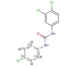 Triclocarban-13C6 (CAS 1216457-76-9) - chemical structure image