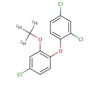Triclosan Methyl-d3 Ether - chemical structure image