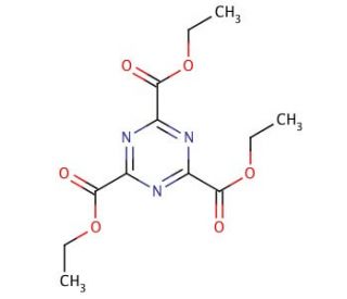 Triethyl 1,3,5-triazine-2,4,6-tricarboxylate (CAS 898-22-6) - chemical structure image