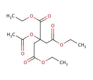 Triethyl 2-acetylcitrate (CAS 77-89-4) - chemical structure image