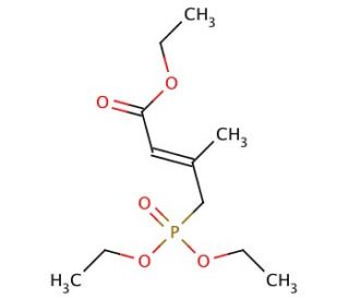 Triethyl 3-Methyl-4-phosphonocrotonate (CAS 41891-54-7) - chemical structure image