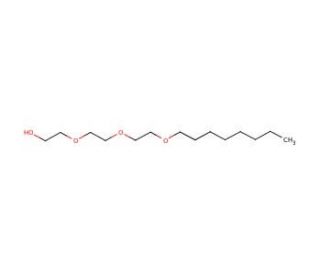 Triethylene glycol monooctyl ether (CAS 19327-38-9) - chemical structure image
