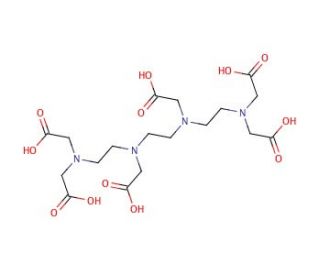 Triethylenetetramine-N,N,N&prime;,N&prime;&prime;,N&prime;&prime;&prime;,N&prime;&prime;&prime;-hexaacetic acid (CAS 869-52-3) - chemical structure image