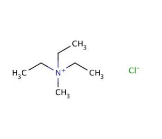 Triethylmethylammonium chloride (CAS 10052-47-8) - chemical structure image