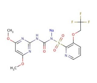 Trifloxysulfuron Sodium Salt (CAS 199119-58-9) - chemical structure image
