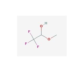 Trifluoroacetaldehyde methyl hemiacetal (CAS 431-46-9) - chemical structure image