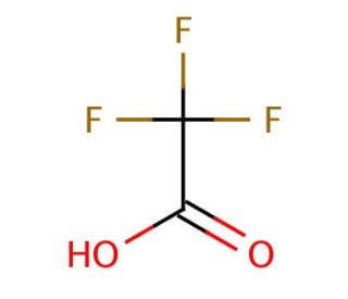 Trifluoroacetic acid (CAS 76-05-1) - chemical structure image