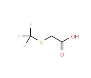 [(trifluoromethyl)thio]acetic acid (CAS 2408-17-5) - chemical structure image