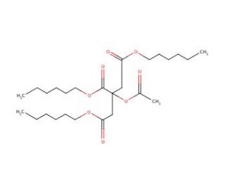 Trihexyl O-acetylcitrate (CAS 24817-92-3) - chemical structure image