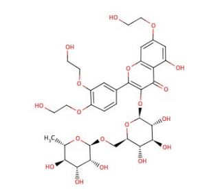 Trihydroxyethylrutin (CAS 7085-55-4) - chemical structure image