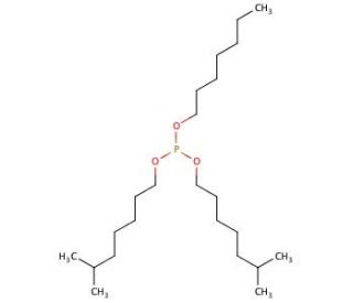 Triisooctyl phosphite, mixture of branched-chain isomers (CAS 25103-12-2) - chemical structure image