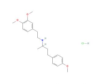 Trimethoxy Dobutamine Hydrochloride (CAS 51062-14-7) - chemical structure image