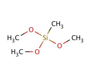 Trimethoxymethylsilane (CAS 1185-55-3) - chemical structure image