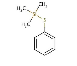 Trimethyl(phenylthio)silane (CAS 4551-15-9) - chemical structure image