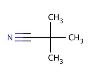 Trimethylacetonitrile (CAS 630-18-2) - chemical structure image