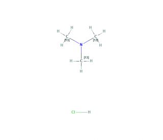 Trimethylamine-13C3 Hydrochloride (CAS 286013-00-1) - chemical structure image