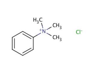 Trimethylphenylammonium chloride (CAS 138-24-9) - chemical structure image