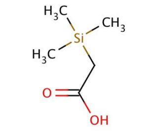 (Trimethylsilyl)acetic acid (CAS 2345-38-2) - chemical structure image